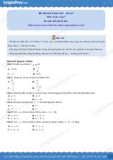 Đề thi giữa kì 1 Toán 7 - Đề số 9 - Kết nối tri thức